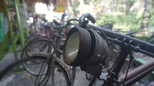 bicycle  vintage bike  headlight