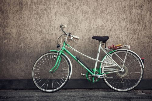 bicycle bike green