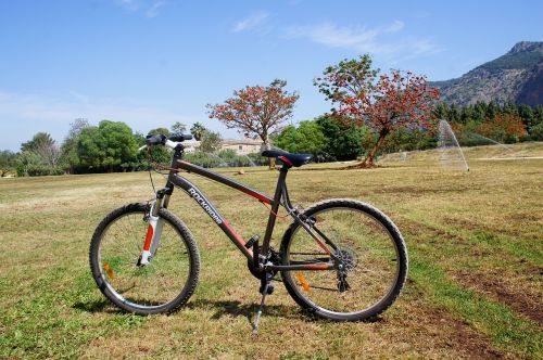 bicycle landscape sicily