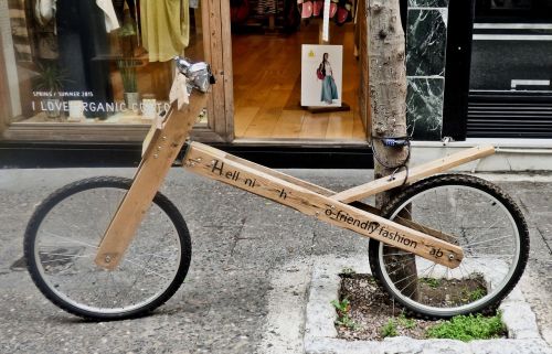 bicycle wooden vintage