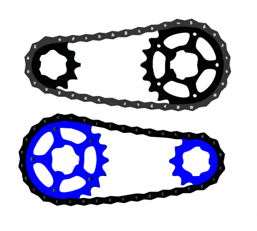 bicycle chain chain gears