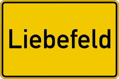 bielefeld liebefeld town sign