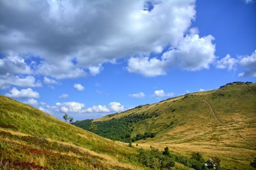 bieszczady sky landscape