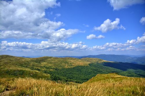 bieszczady mountains sky