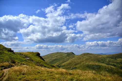 bieszczady mountains sky