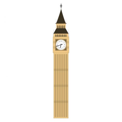 Big Ben Tower Illustration