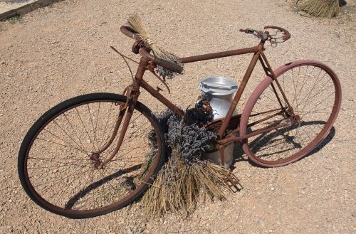 bike vintage rust