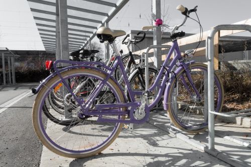 bike parking space wheel