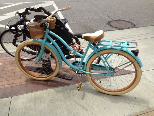 bike blue bicycle