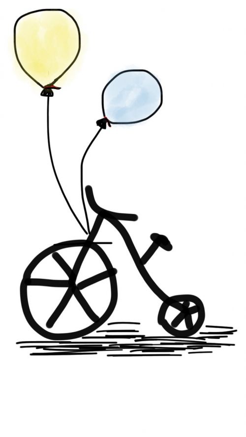 bike bicycle balloon