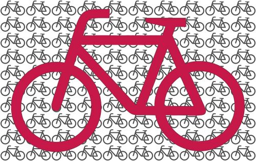bike graphic isolated