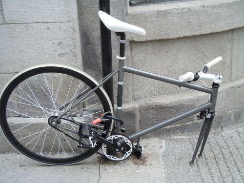 bike skeleton bike without wheels