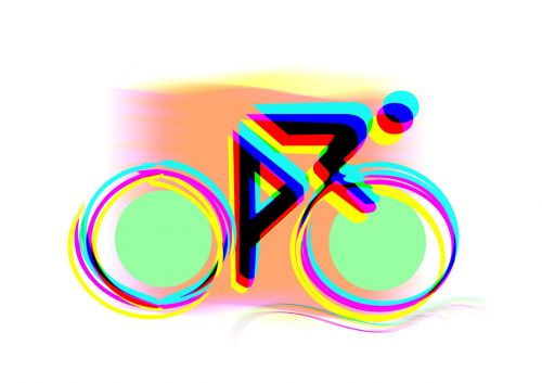 bike logo abstract