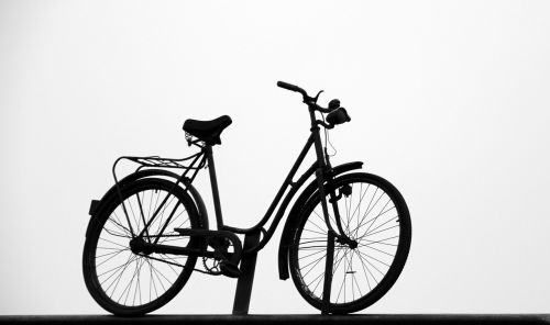 bike black and white bicycles