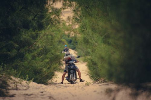 bike sand downhill