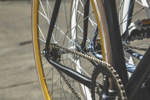 bike chain close-up
