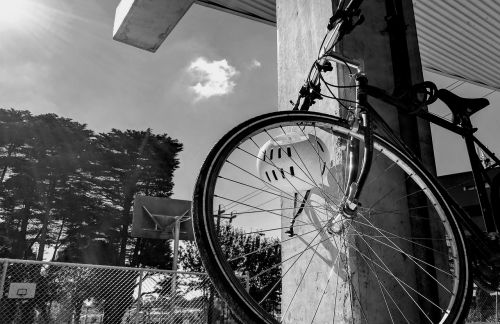 bike black white bicycle