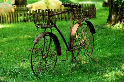 bike decoration garden