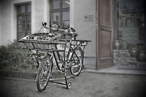 bike shopping cart wheel
