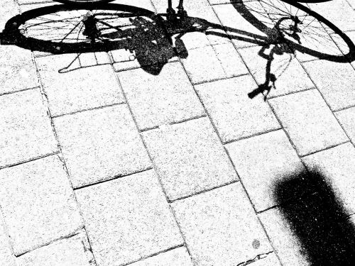 bike bicycle shadow