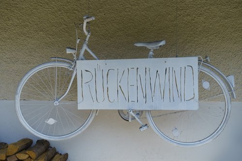 bike  white  parking sign