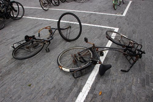 bike  wheel  broken