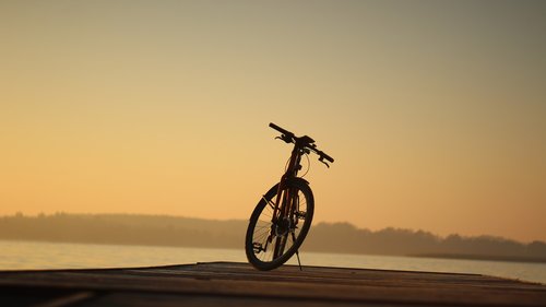 bike  lake  water