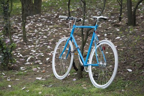 bike blue bicycle
