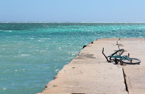 bike ocean water