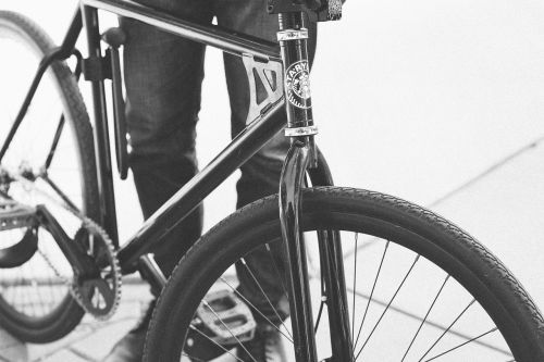 bike bicycle black and white