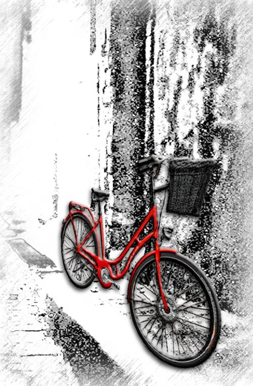 bike retro deco