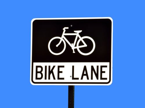 bike land sign signage