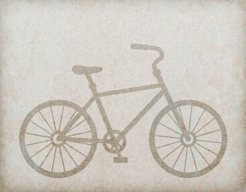 Bike On Vintage Background
