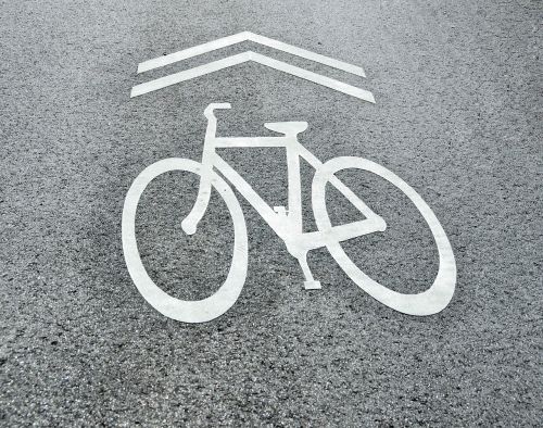 bike sign symbol share the road