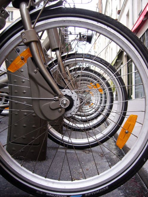 Bike Wheels Abstract