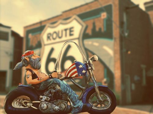 biker route 66 freedom