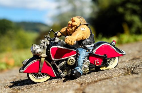 biker figure motorcycle