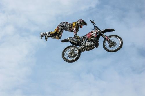 biker motorcycle stunt