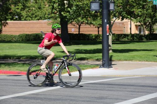 biker waiting impatient