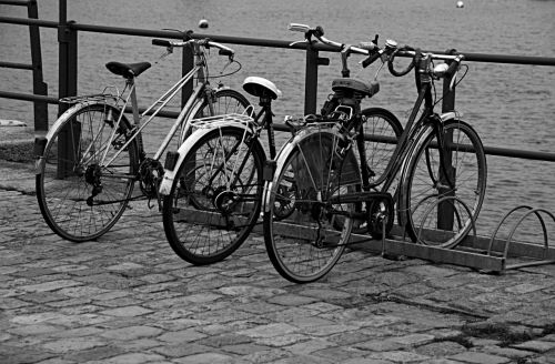 bikes hobbies black and white