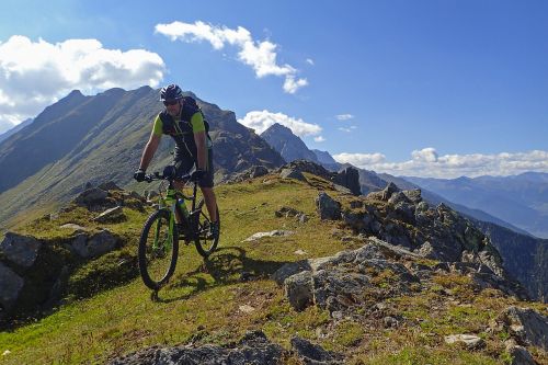 biking mountain bike mountains