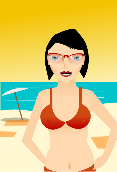 bikini beach girl
