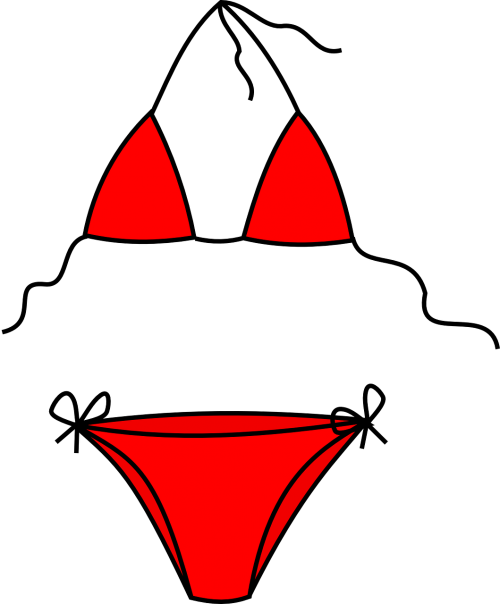 bikini red swimwear