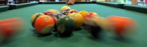 billiards balls push