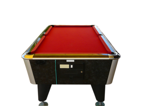 billiards pool table red