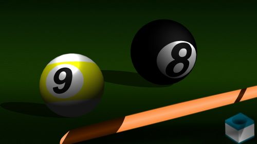 billiards ball queue