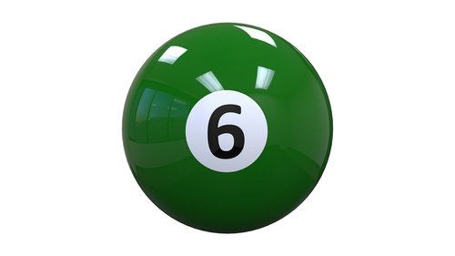 billiards  ball  six