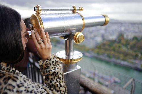 binoculars person telescope