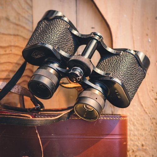 binoculars  vintage  retro