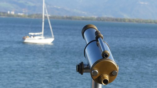 binoculars  water  view